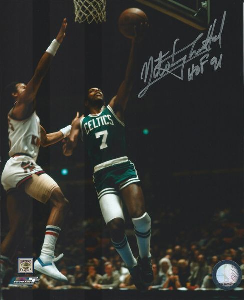 Nate Archibald autograph 8x10, Boston Celtics, HOF inscription