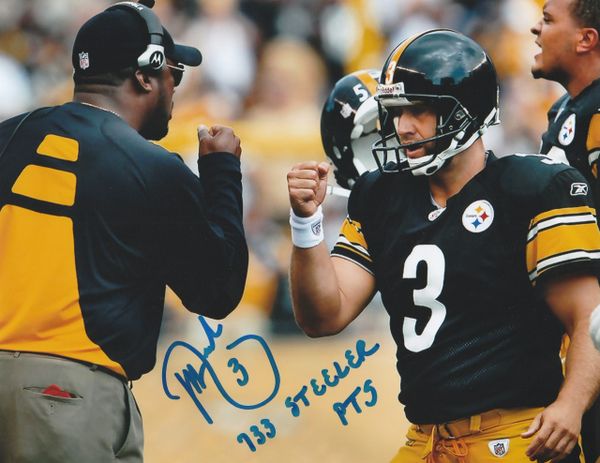 Jeff Reed autograph 8x10, Pittsburgh Steelers #3, 733 Steeler Pts