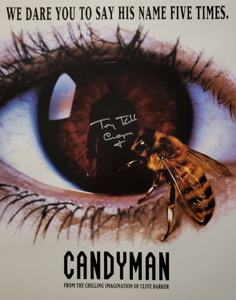 Tony Todd autograph 16x20, Candyman inscription