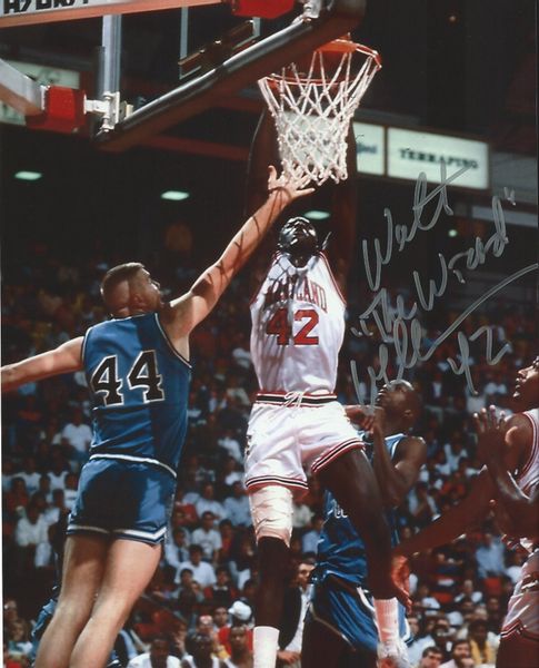 Walt Williams autograph 8x10, Maryland, with inscription