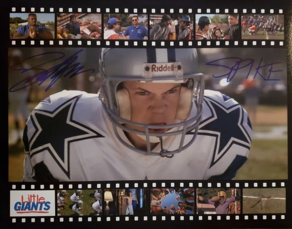 Sam Horrigan autograph 11x14, Little Giants, character inscription