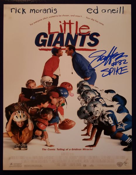 Sam Horrigan autograph 11x14, Little Giants movie, Spike
