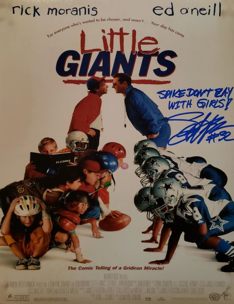 Sam Horrigan autograph 11x14, Little Giants, Spike Don't Play With Girls!