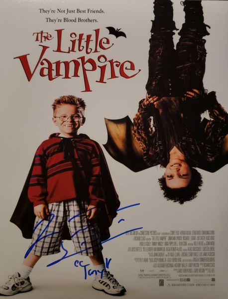 Jonathan Lipnicki autograph 11x14, The Little Vampire, Tony
