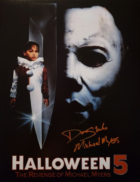 Don Shanks autograph 11x14, Halloween 5, Michael Myers