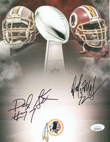 Darryl Grant & Dexter Manley autograph 8x10, Washington Redskins