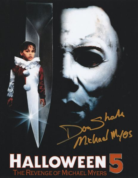 Don Shanks autograph 8x10, Halloween 5, Michael Myers