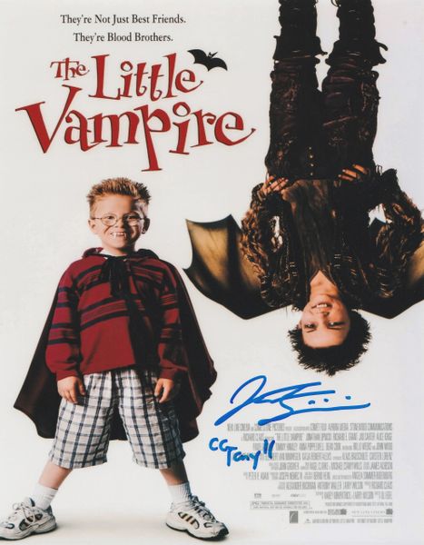 Jonathan Lipnicki autograph 8x10, The Little Vampire, Tony