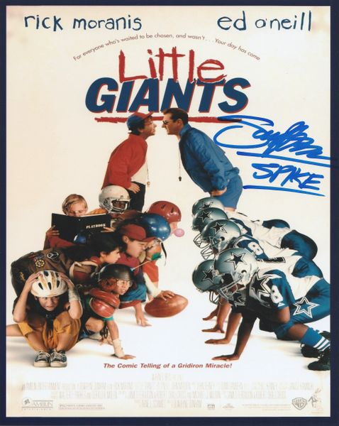 Sam Horrigan autograph custom 8x10, Little Giants movie, Spike