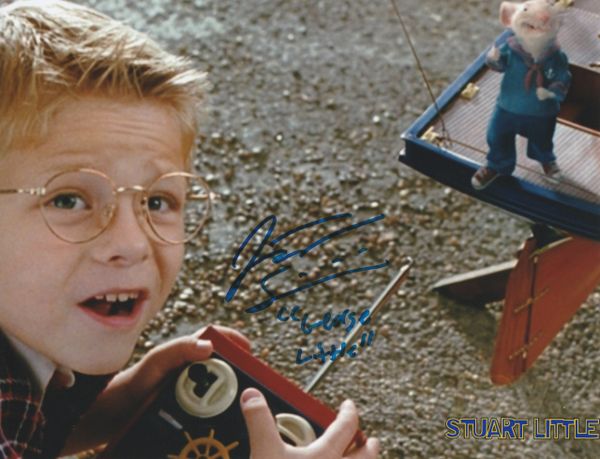 Jonathan Lipnicki autograph 8x10, Stuart Little, George Little inscription