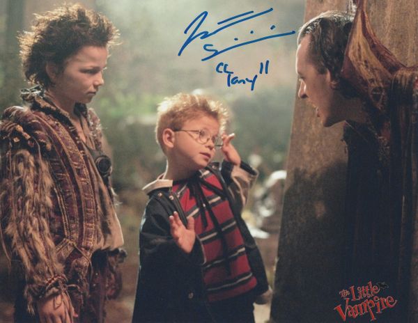 Jonathan Lipnicki autograph 8x10, The Little Vampire, Tony inscription
