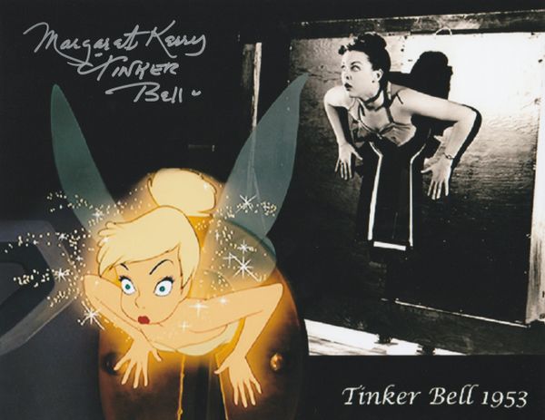 Margaret Kerry autograph 8x10, Tinker Bell