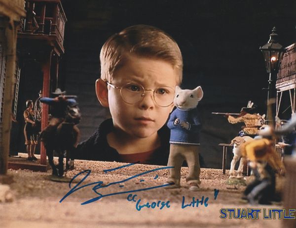 Jonathan Lipnicki autograph 8x10, Stuart Little movie, character inscription