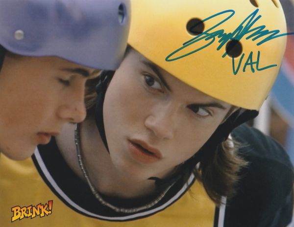 Sam Horrigan autograph 8x10, Brink!, Val inscription