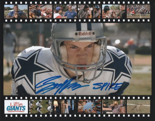 Sam Horrigan autograph 11x14, Little Giants, character inscription