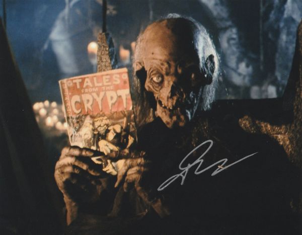 John Kassir autograph 8x10, Tales From The Crypt