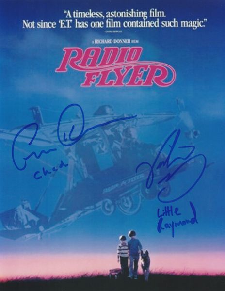 Garett Henson & Victor DiMattia autograph 8x10, Radio Flyer, character names