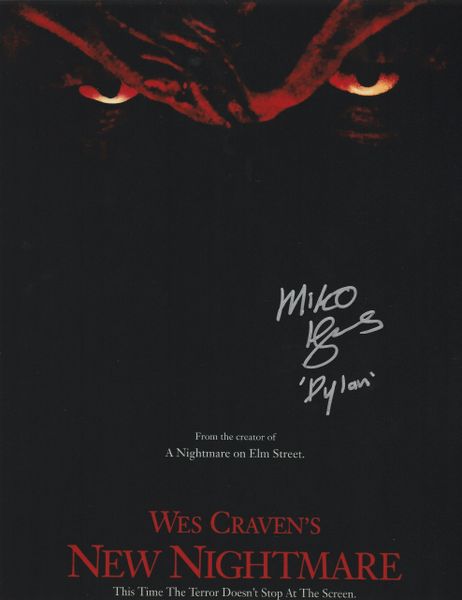 Miko Hughes autograph 8x10, Wes Craven's New Nightmare, Dylan