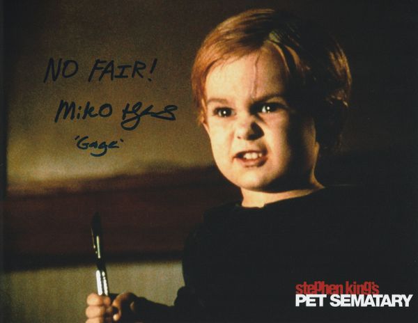 Miko Hughes autograph 8x10, Pet Sematary, Gage, NO FAIR!