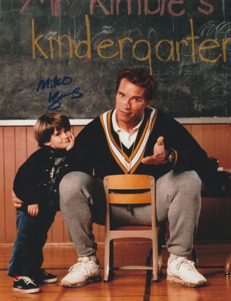 Miko Hughes autograph 8x10, Kindergarten Cop