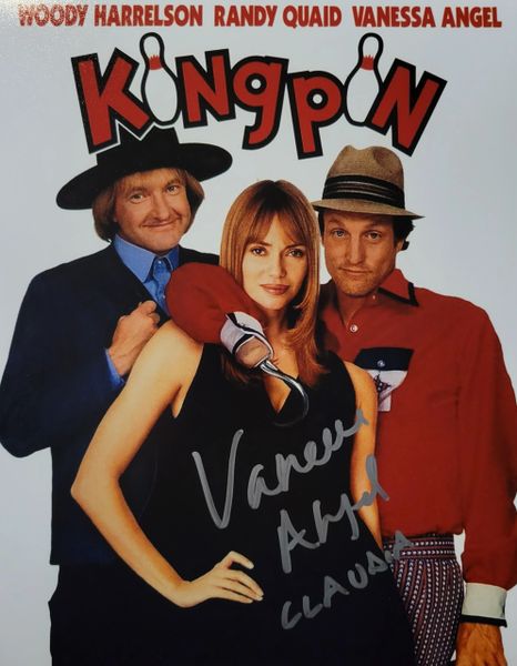 Vanessa Angel autograph 8x10, Kingpin movie, Claudia
