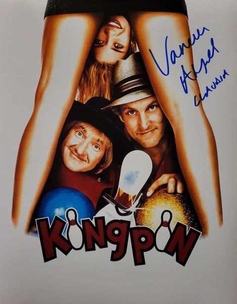 Vanessa Angel autograph 11x14, Kingpin, Claudia inscription