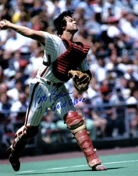 Bob Boone autograph 8x10, Philadelphia Phillies, 7x Gold Glove