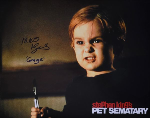 Miko Hughes autograph 11x14, Pet Sematary, Gage