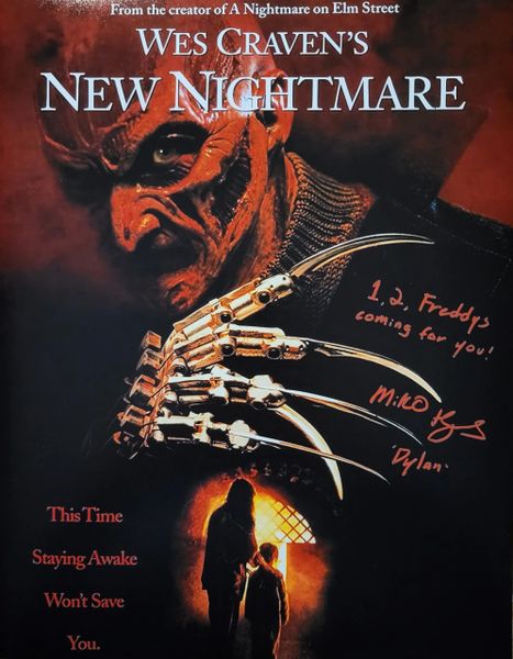 Miko Hughes autograph 11x14, Wes Craven's New Nightmare, Dylan, Freddy Quote!