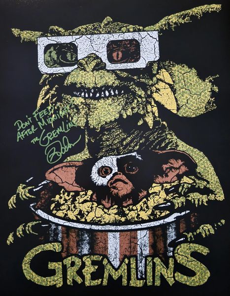 Mark Dodson autograph 16x20, The Gremlins, COOL QUOTE!