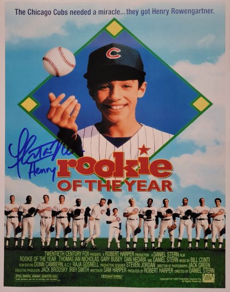 Thomas Ian Nicholas Signed Rookie of the Year Cubs 11x14 Photo