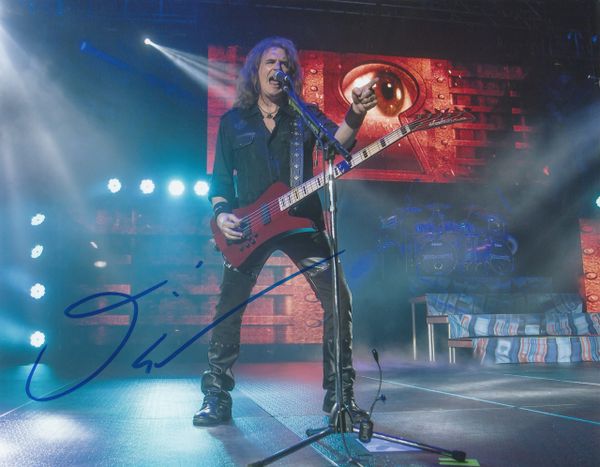David Ellefson autograph 8x10, Megadeth