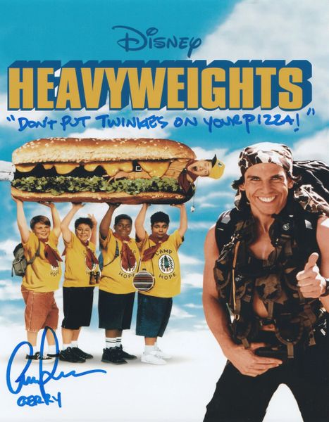 Aaron Schwartz autograph 8x10, Disney's Heavyweights, Twinkies quote