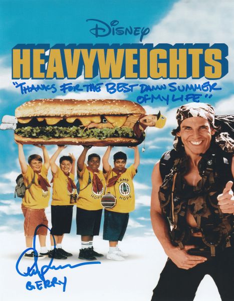 Aaron Schwartz autograph 8x10, Disney's Heavyweights, Best Summer quote