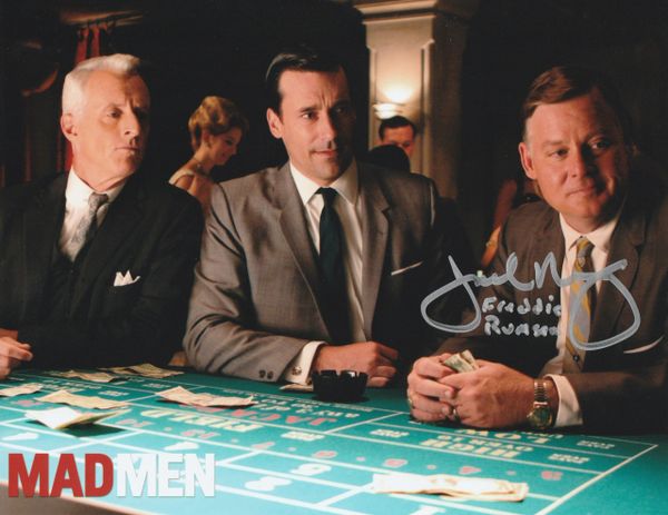 Joel Murray autograph 8x10, Mad Men, Freddie Rumsen inscription