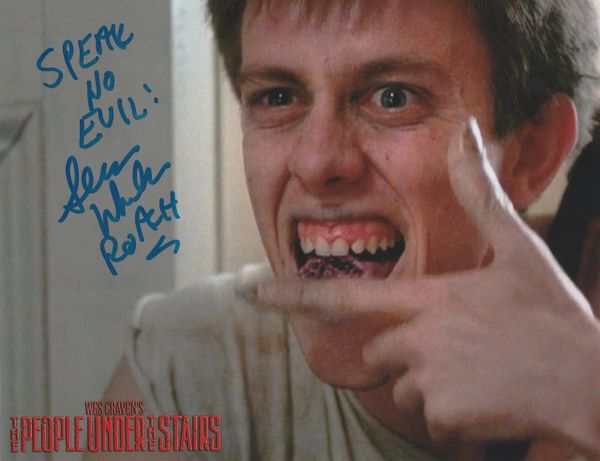 Sean Whalen autograph 8x10, The People Under the Stairs, cool inscriptions