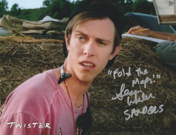 Sean Whalen autograph 8x10, Twister, "Fold the maps!"