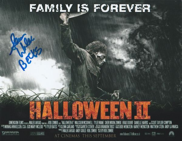 Sean Whalen autograph 8x10, Halloween II, Becks