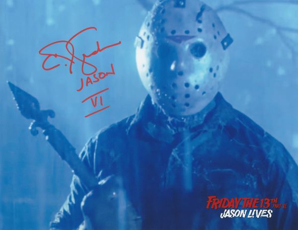 CJ Graham autograph 8x10, Friday the 13th VI, Jason VI