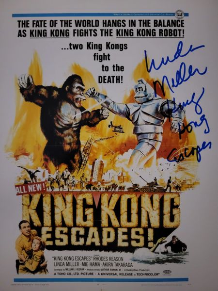 Linda Miller autograph 8x10, King Kong Escapes!