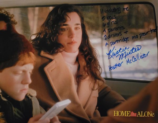 Kristin Minter autograph 11x14, Home Alone, Heather McCallister, awesome quote!!!