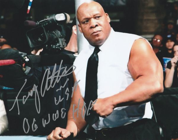 Tony Atlas autograph 8x10, WWE, 06 WWE HOF