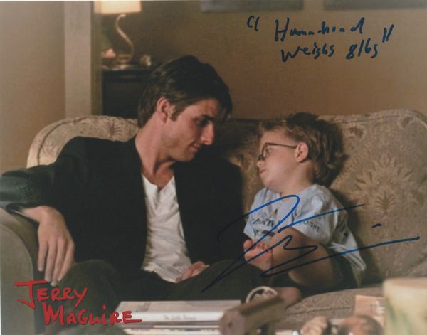 Jonathan Lipnicki autograph 8x10, Jerry MaGuire movie, cool inscription