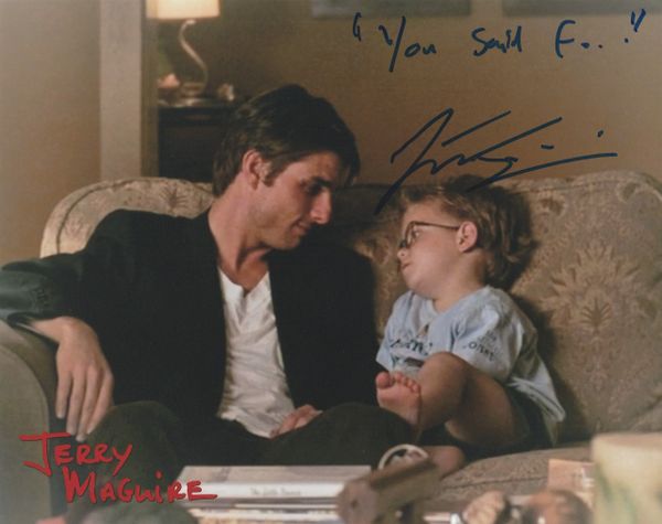 Jonathan Lipnicki autograph 8x10, Jerry MaGuire, famous quote