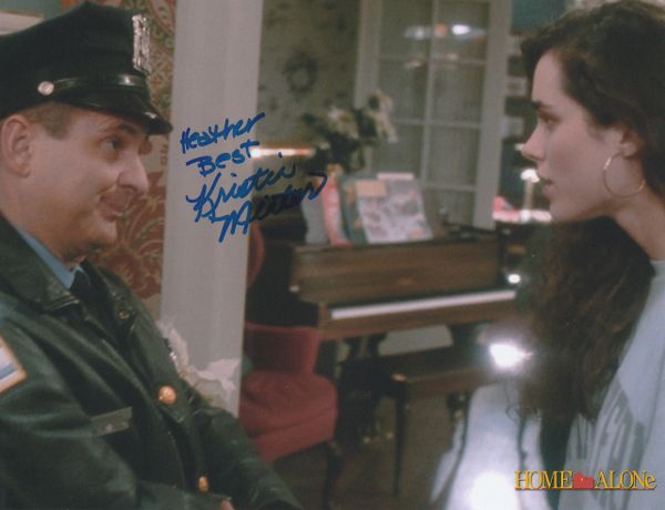 Kristin Minter autograph 8x10, Home Alone, Heather, w/ Pesci