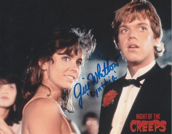 Jill Whitlow autograph 8x10, Night of the Creeps, character inscription