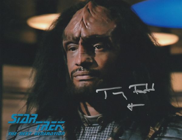 Tony Todd autograph 8x10, Star Trek: The Next Generation