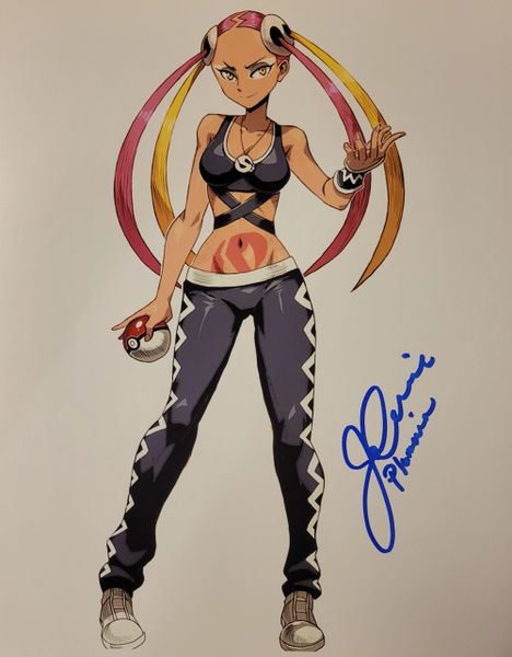 Jo Armeniox autograph 8x10, Pokemon, Plumeria