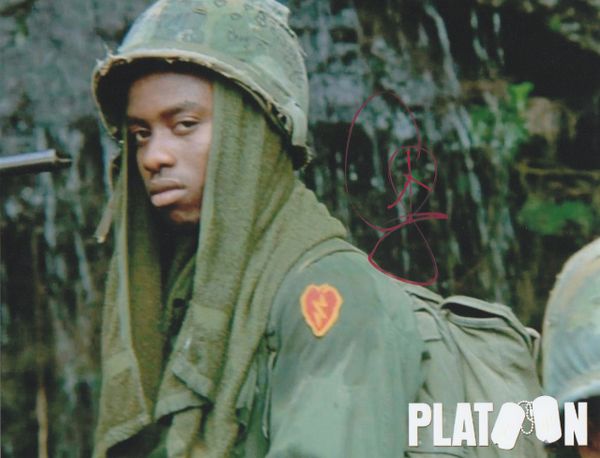 Corey Glover autograph 8x10, Platoon movie