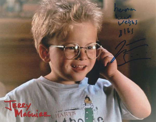 Jonathan Lipnicki autograph 8x10, Jerry MaGuire, quote